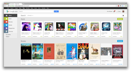 Google Play Unicorns
