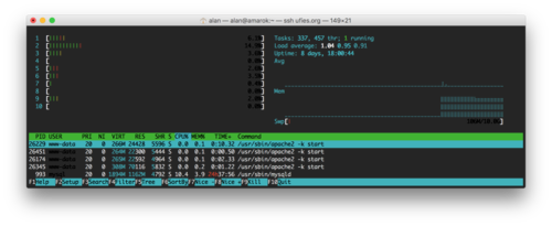 HTop example